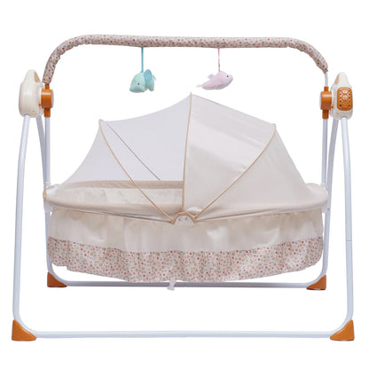 Cradle Swing Sleeping Bed, Auto Rocking, 5 Speed Stand, Musical, 0-18 Months, 3 Colors