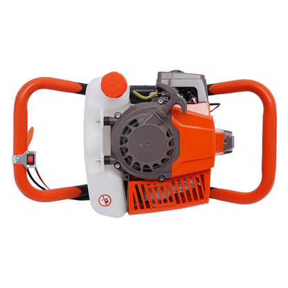71CC Post Hole Digger, 2-Stroke, Gasoline, 2.3 kw, 0-300 rpm, Bits Not Included
