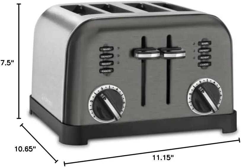 4 Slice Toaster Oven, Brushed Stainless