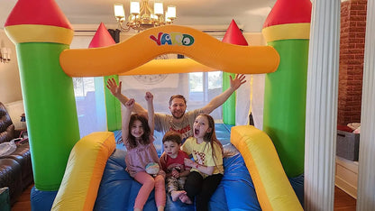 Bounce House, Slide, 12' x 9' x 8'  Kids 5-12, Blower